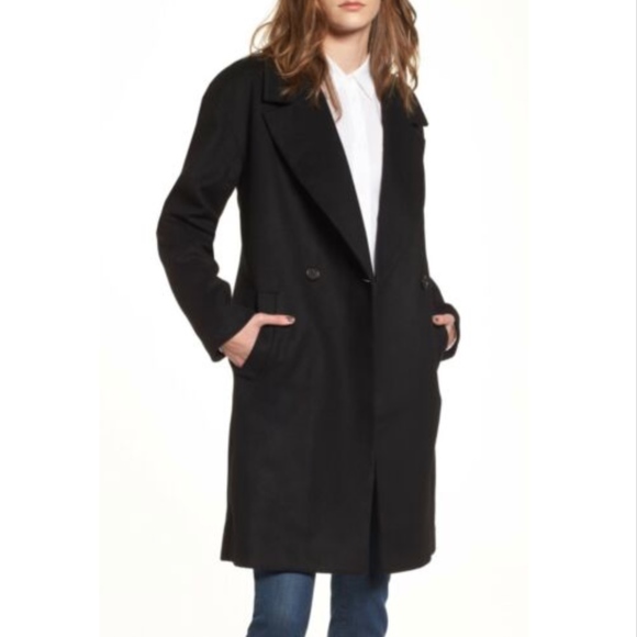 J. Crew Jackets & Blazers - J. Crew Wool Blend Two Button Black Coat